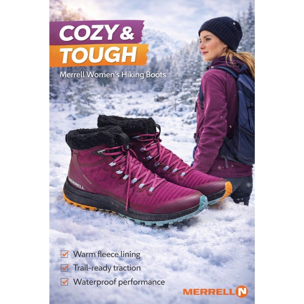 Merrell Bravada Polar Waterproof Women's Winter Boots Size 8